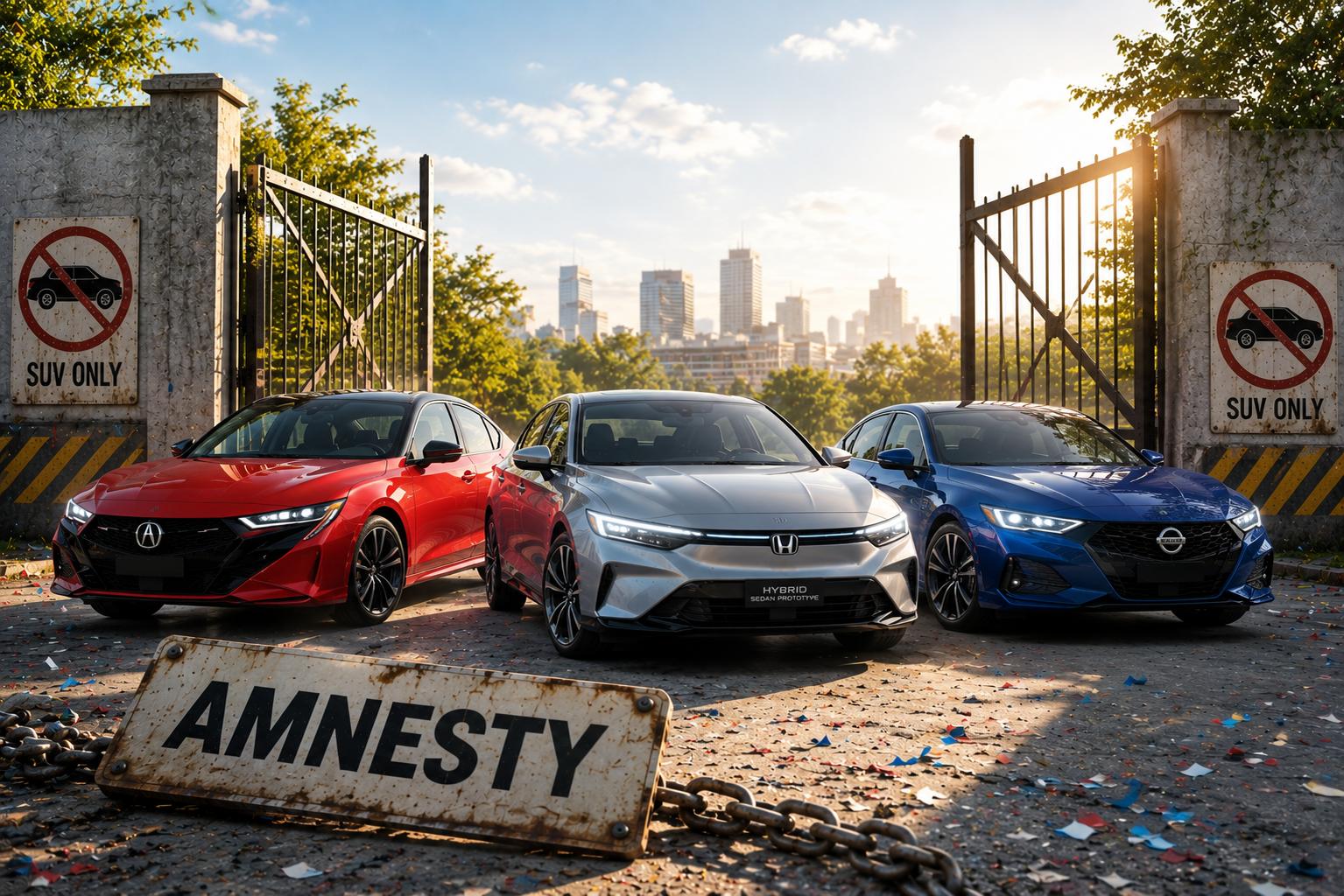 Не спеши ты нас хоронить: Acura, Honda и Nissan амнистируют седаны