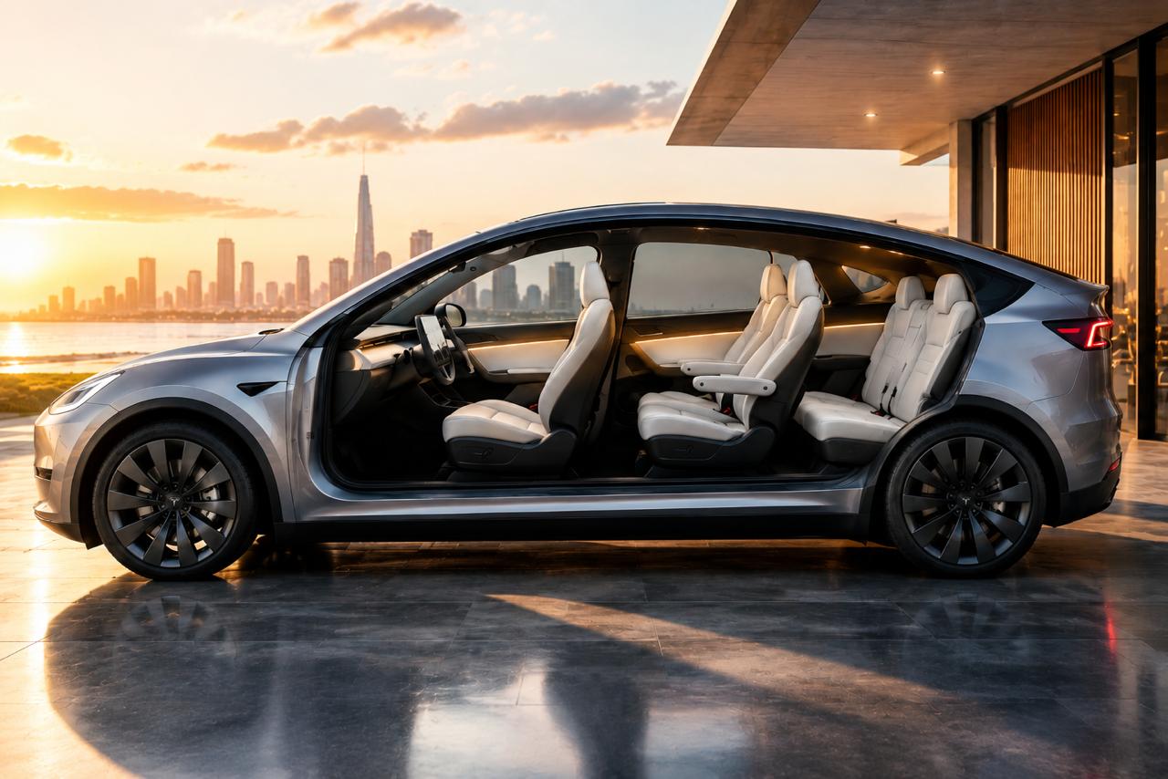 Tesla добавила 15 см и сделала третий ряд для взрослых